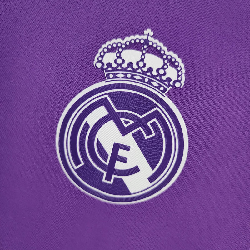 Camisa Retrô Real Madrid 2017/2018 II Away - Roxa - Adidas