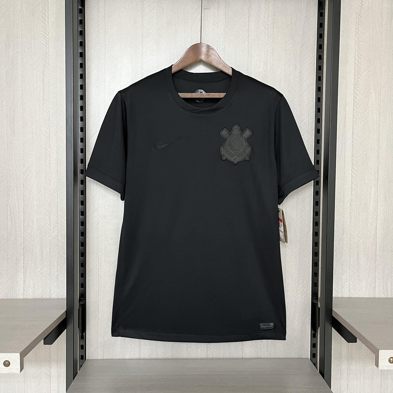 Camisa Corinthians 2024/25 III Away All Black - Torcedor