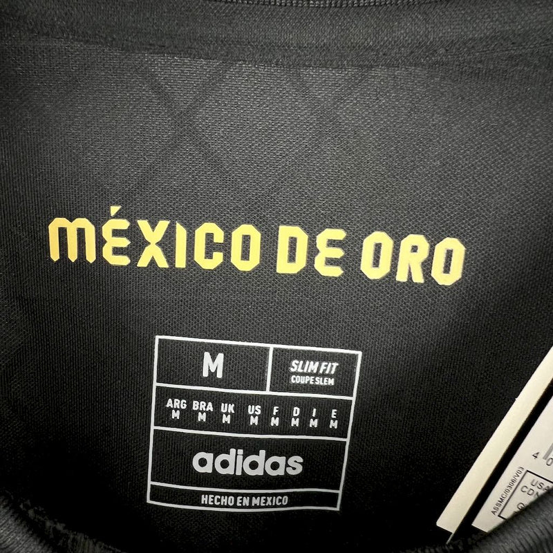 Camisa México de Ouro 25/26 - Torcedor Manga Longa - Preta