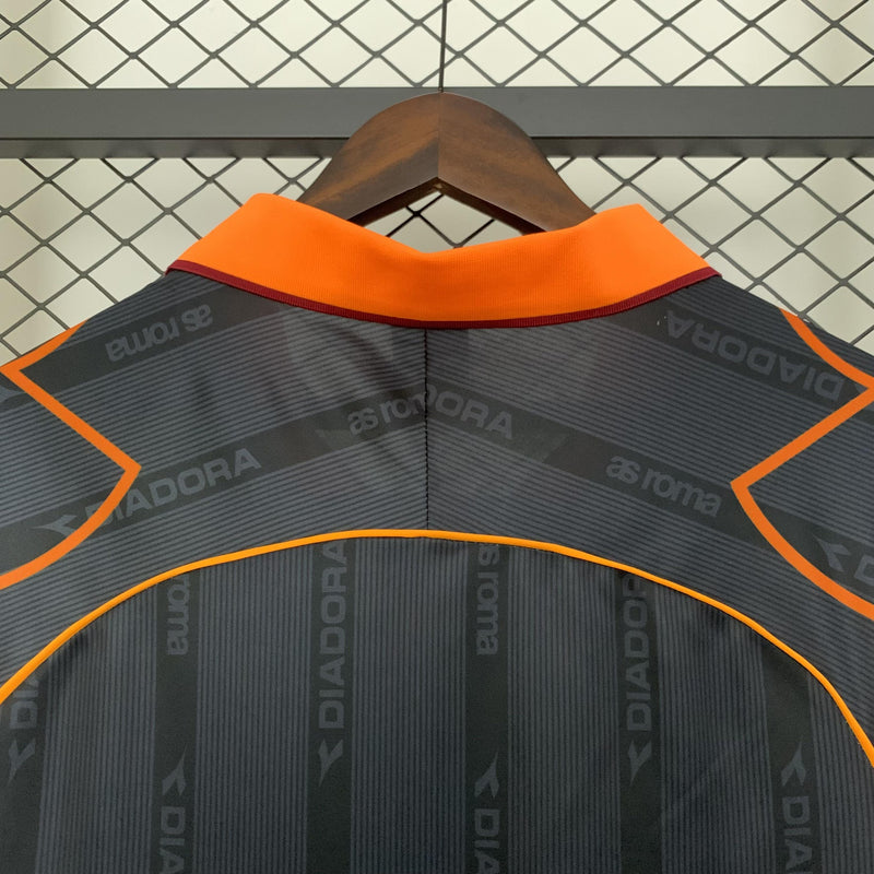 Camisa Retrô Roma 1999/2000 II Away - Preta - Diadora