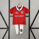 Conjunto Infantil Retrô - Manchester United 1999/00
