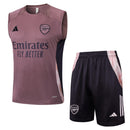 24/25 Conjunto Treino Arsenal Regata - Roxo Aurora