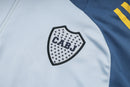 24/25 Conjunto Treino Boca Juniors - Frio Zíper Curto - Azul Claro