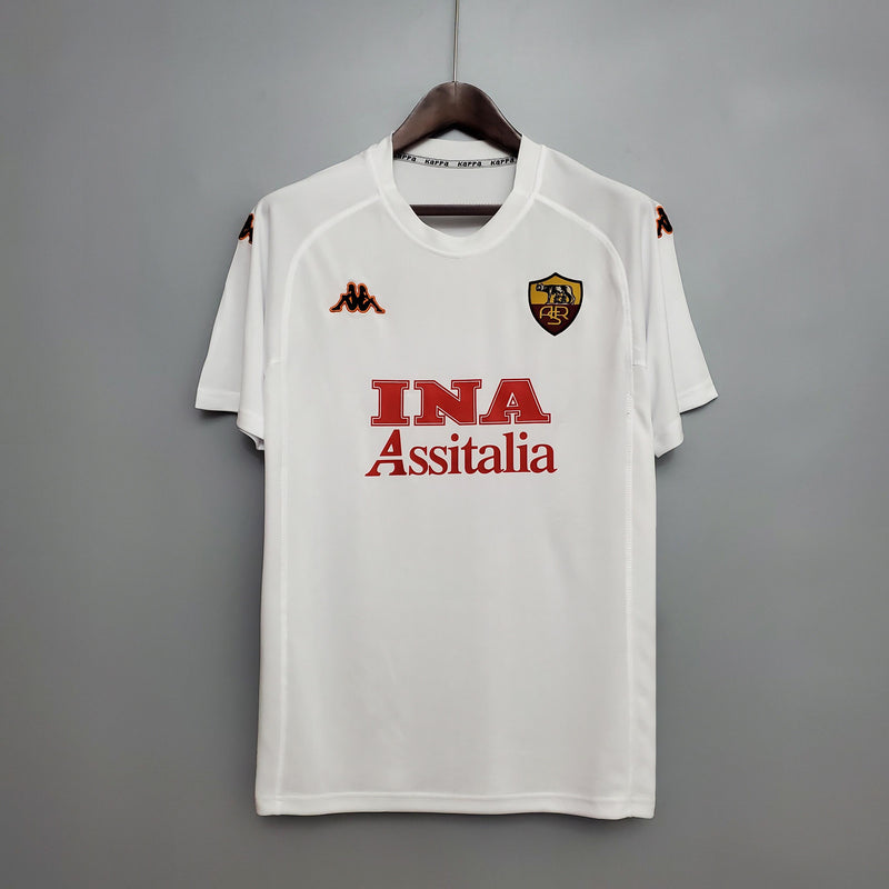 Camisa Retrô Roma 2000/2001 II Away - Branca - Kappa