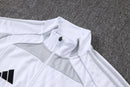 25/26 Conjunto Real Madrid 'Urban Purist' - Frio Zíper Longo - Branco