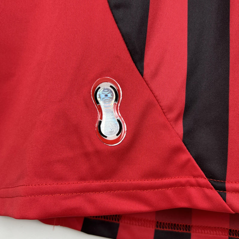 Camisa Retrô Milan 2007/2008 I Home - Manga Longa Adidas