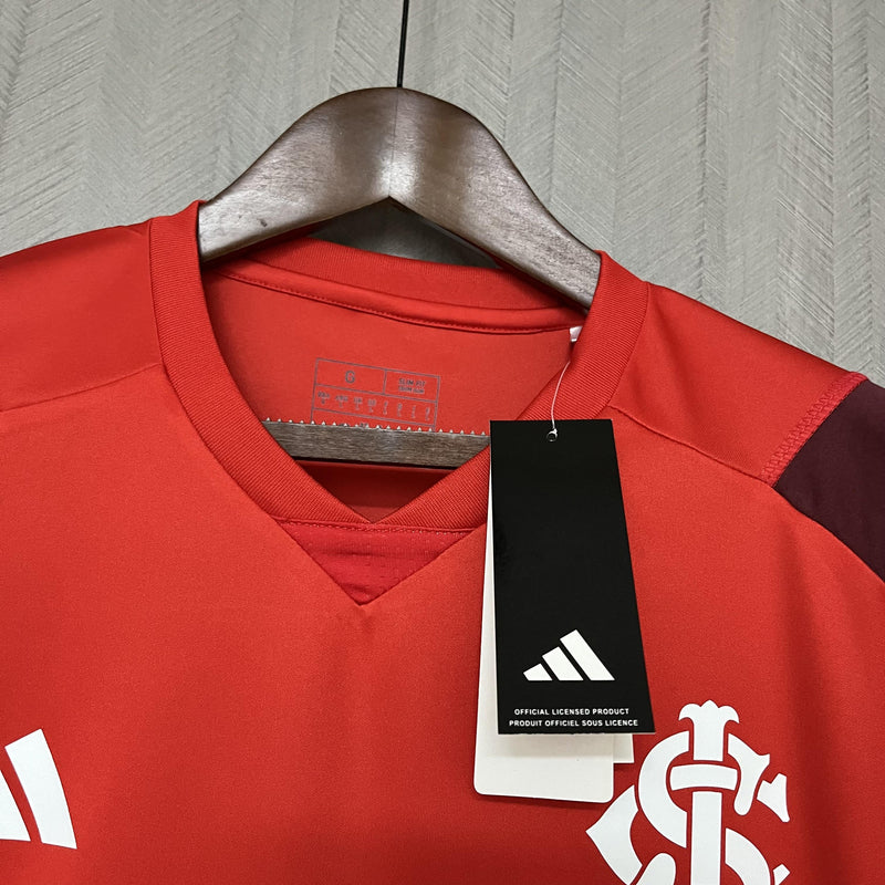Camisa Internacional 2024/25 Treino Vermelha - Torcedor