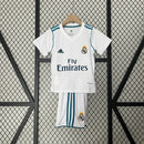 Conjunto Infantil Retrô - Real Madrid 2017/18 I Home