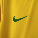 Camisa Retrô Brasil 1998 I Amarela - Manga Longa Nike