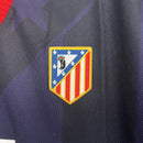 Camisa Retrô Atlético de Madrid 1995/1996 III Third Away - Preto Com Roxo