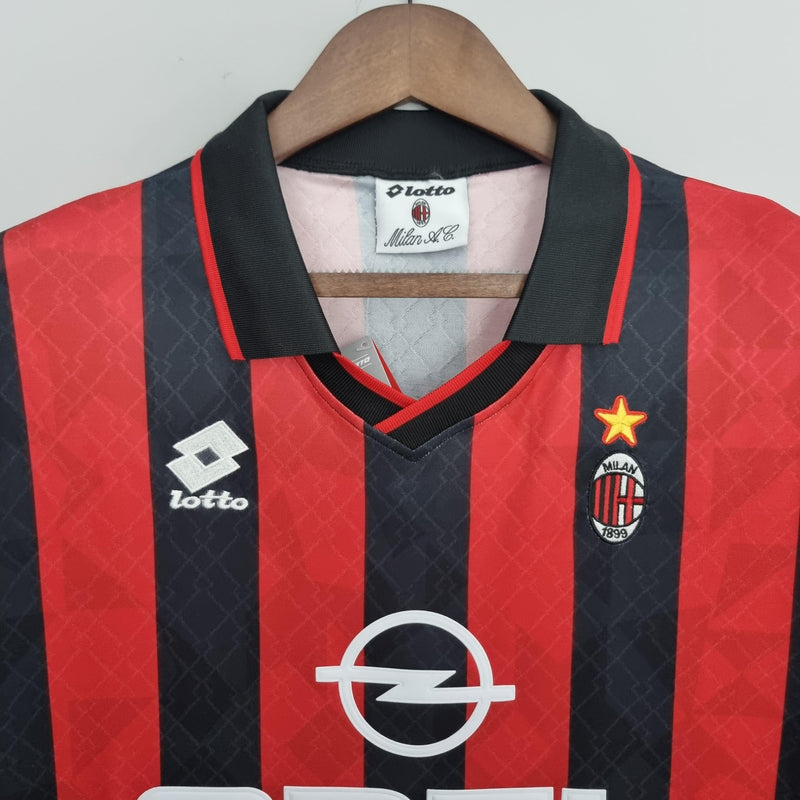 Camisa Retrô Milan 1995/1996 I Home - Lotto