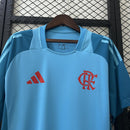 Camisa Flamengo 2025/26 Treino - Azul Claro - Torcedor