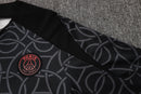 24/25 Conjunto Treino PSG - Zíper Curto - Preto