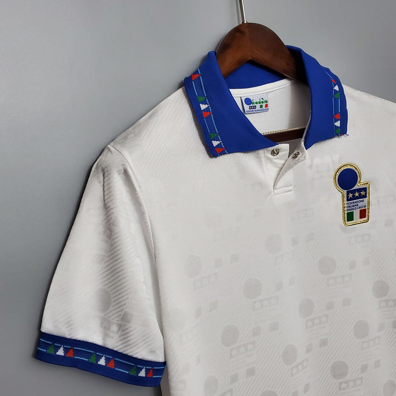 Camisa Retrô Itália 1994 II Away - Branca - Diadora
