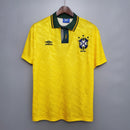 Camisa Retrô Brasil 1991/1993 I Home - Amarela - Umbro