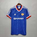 Camisa Retrô Manchester United 1986/1988 III Third - Azul - Adidas