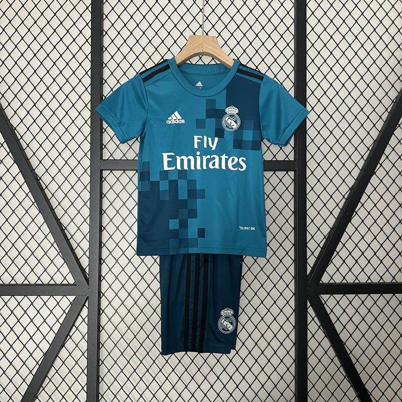 Conjunto Infantil Retrô - Real Madrid 2017/18 III Third