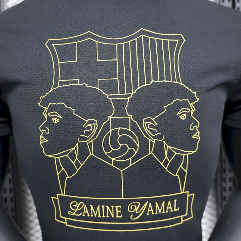 Camisa Barcelona Lamine Yamal Edição Especial - Preta - Jogador