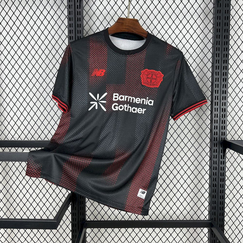 Camisa Bayer Leverkusen 25/26 I Home - Torcedor - Preta