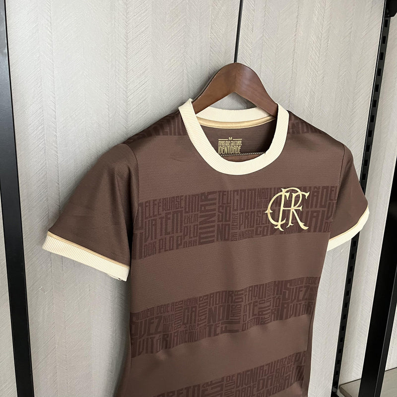 Camisa Flamengo 2024/25 Consciência Negra - Feminina - Marrom