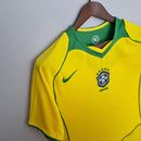 Camisa Retrô Brasil 2004/2006 I Home - Amarela - Nike