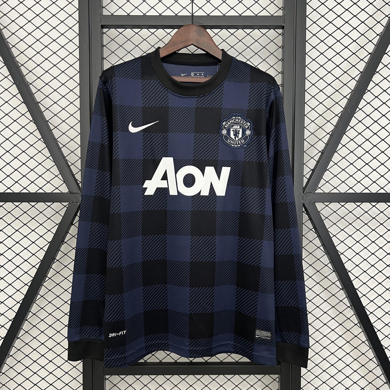Camisa Manchester United 2013/2014 Azul Marinho - Manga Longa