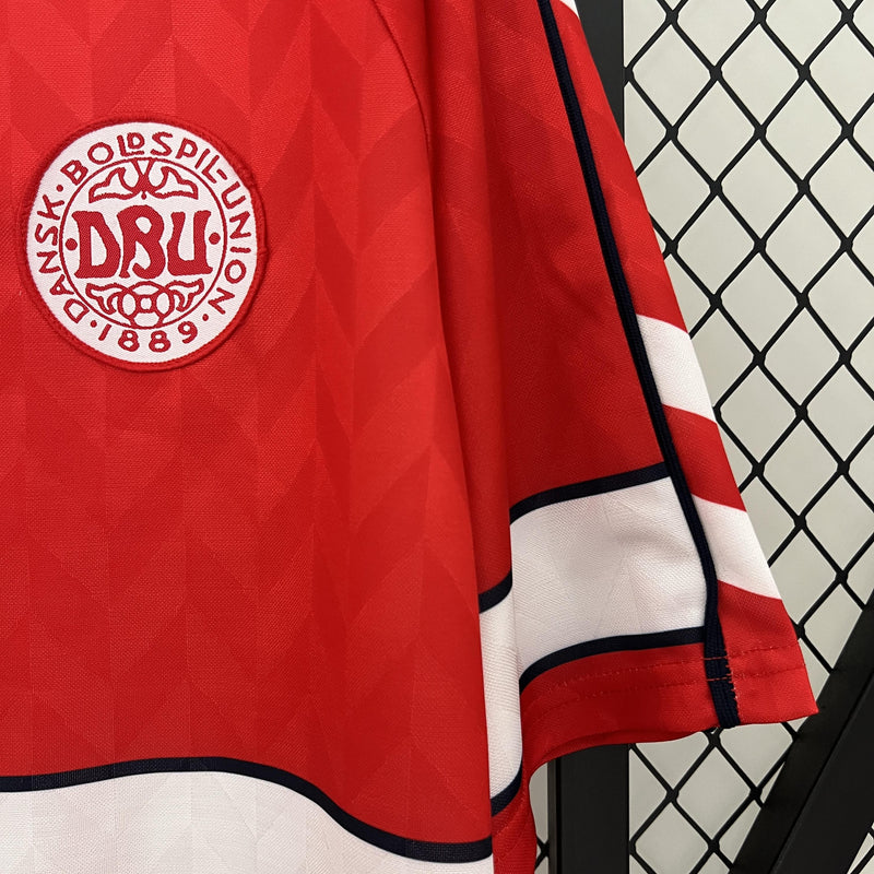 Camisa Retrô Dinamarca 1988 I Home - Hummel