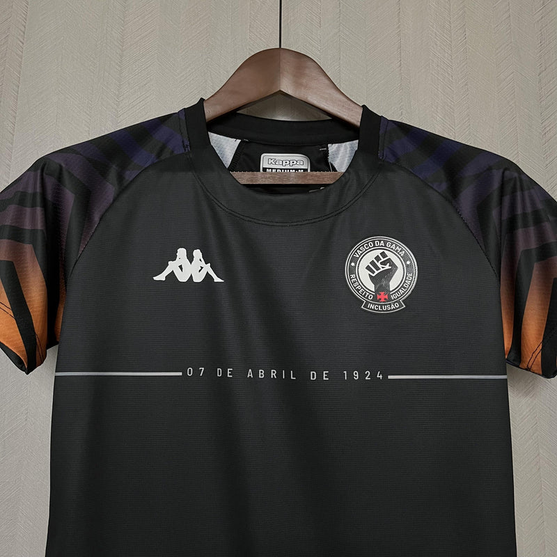 Camisa Vasco 2024/25 Pré-Jogo Consciência Negra - Feminina