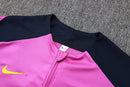 25/26 Conjunto Treino Barcelona - Frio Zíper Curto - Rosa