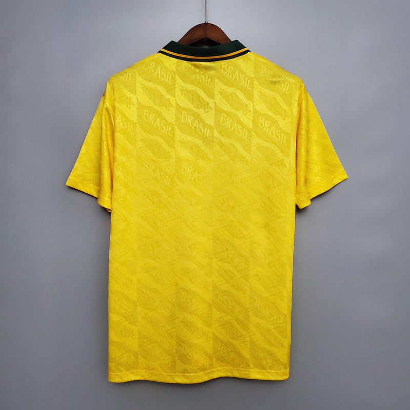 Camisa Retrô Brasil 1991/1993 I Home - Amarela - Umbro