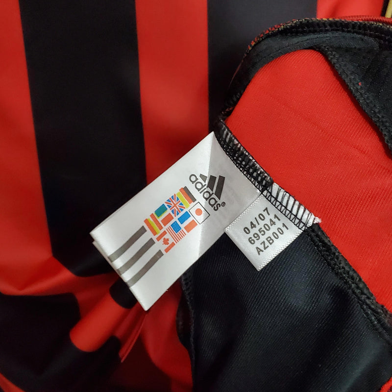 Camisa Retrô Milan 2006/2007 I Home - Manga Longa Adidas