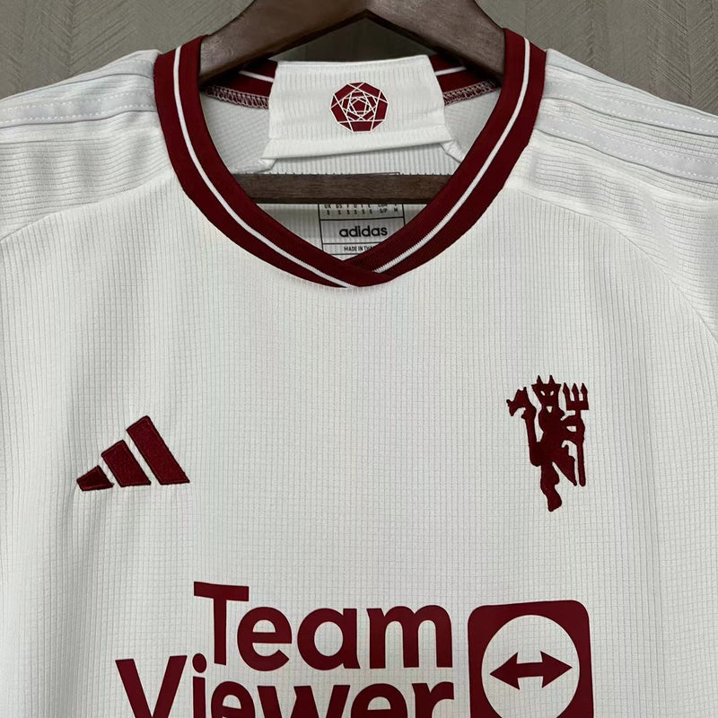 Camisa Manchester United 23/24 III Third - Feminina - Branca