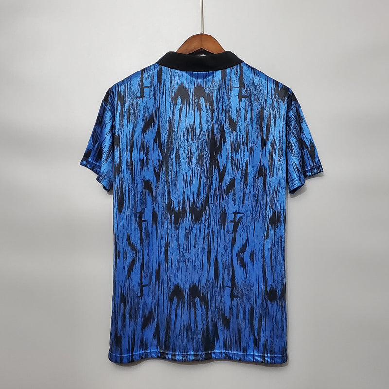 Camisa Retrô Manchester United 1992/1993 II Away - Azul - Umbro