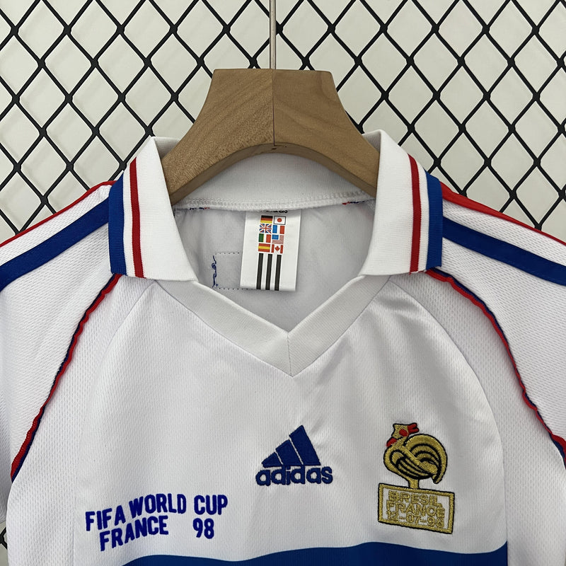 Conjunto Infantil Retrô - Fiorentina 1998 II Away - Branca