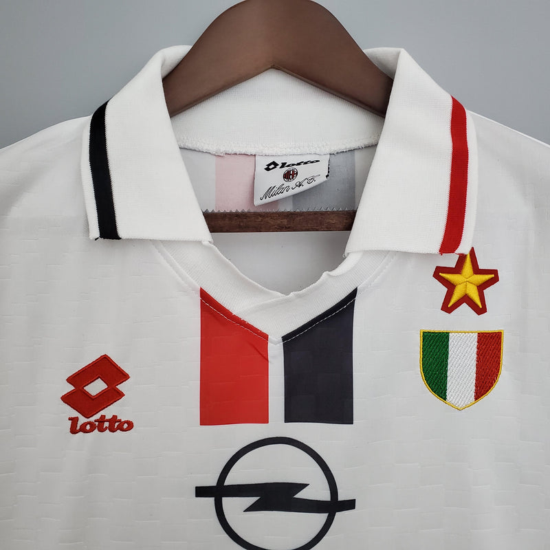 Camisa Retrô Milan 1995/1997 II Away - Branca - Lotto