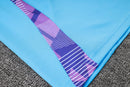 24/25 Conjunto Treino Argentina - Frio Zíper Curto - Azul e Roxo