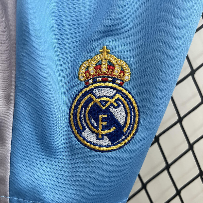 Conjunto Infantil - Real Madrid Goleiro Azul 24/25