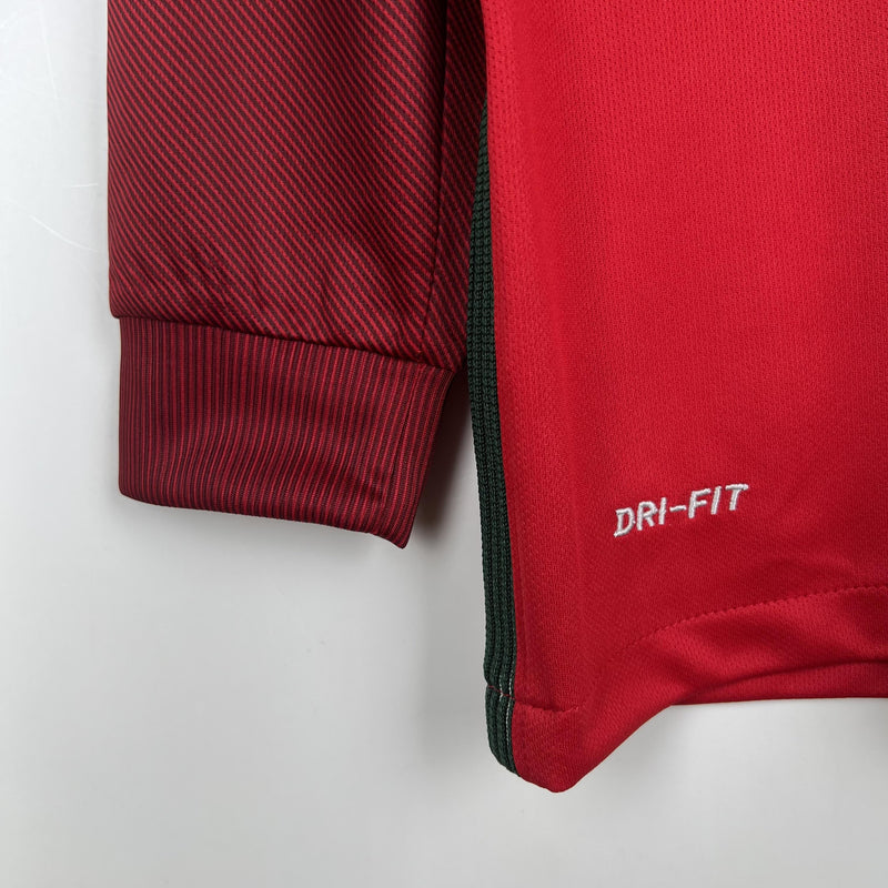 Camisa Retrô Portugal 2016 I Home - Manga Longa Nike