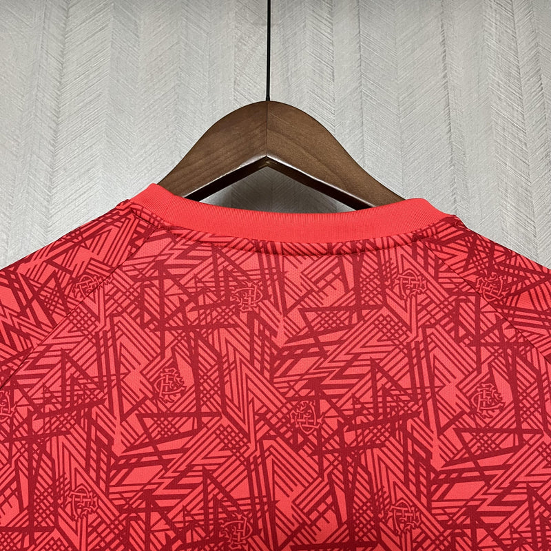Camisa Fluminense 2024/25 Treino Vermelha - Torcedor
