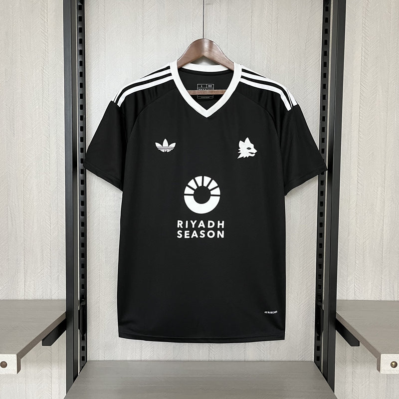 Camisa Roma 2024/25 Goleiro - Torcedor - Preta