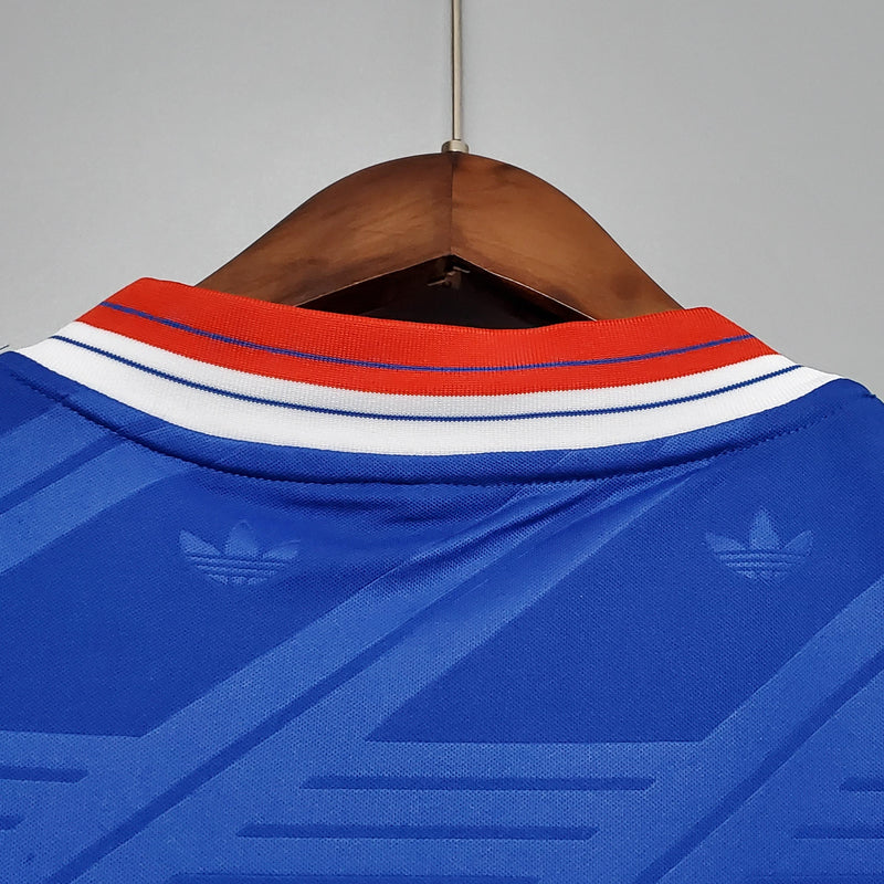 Camisa Retrô Manchester United 1986/1988 III Third - Azul - Adidas