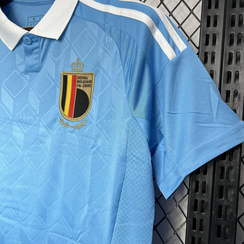 Camisa Bélgica 2024/25 Euro II Away - Torcedor - Azul