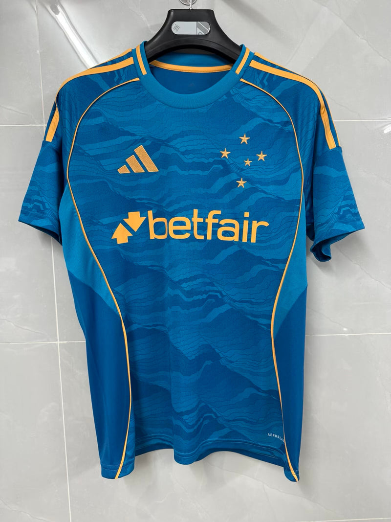 Camisa Cruzeiro 25/26 Terceira - Azul Com Dourado - Adidas