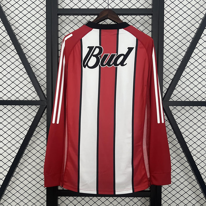 Camisa Retrô River Plate 2003/2004 I Home - Manga Longa Adidas - Bud