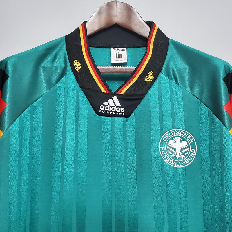 Camisa Retrô Alemanha 1992 II Away - Verde - Adidas
