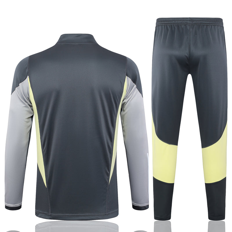 24/25 Conjunto Atlético Mineiro - Frio Zíper Curto - Cinza Escuro