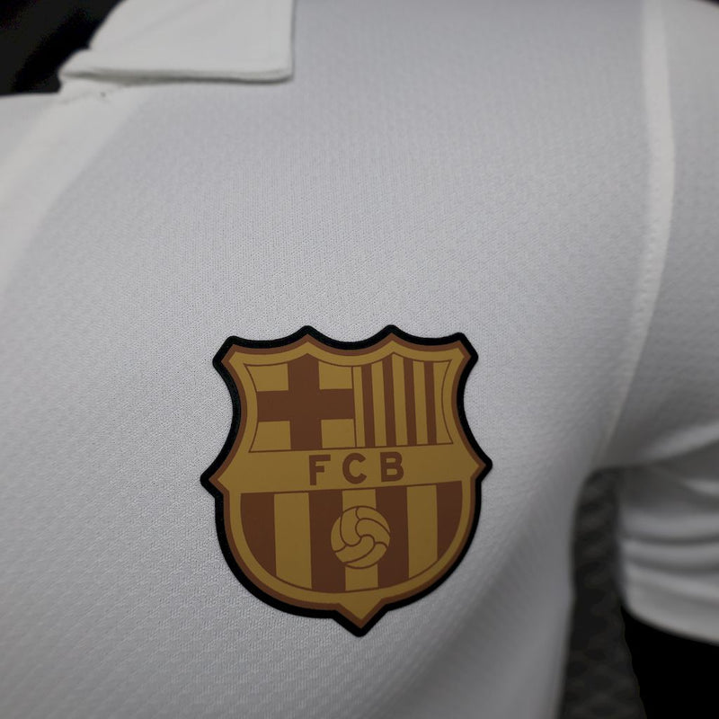 Camisa Barcelona Lamine Yamal Edição Especial - Branca - Jogador
