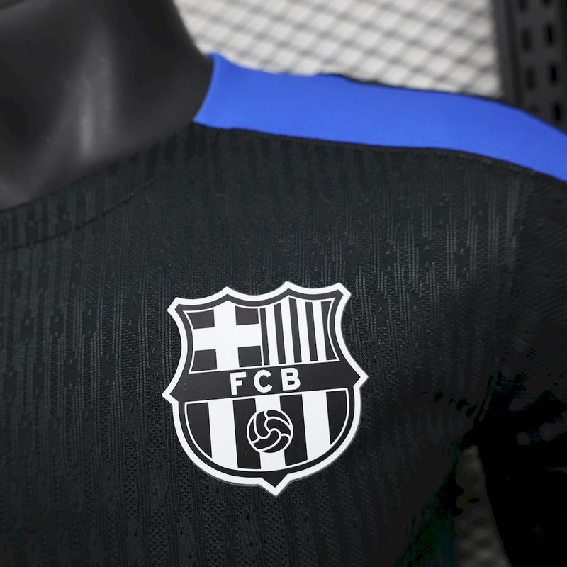Camisa Barcelona 2024/2025 Pré-Jogo - Preta - Jogador