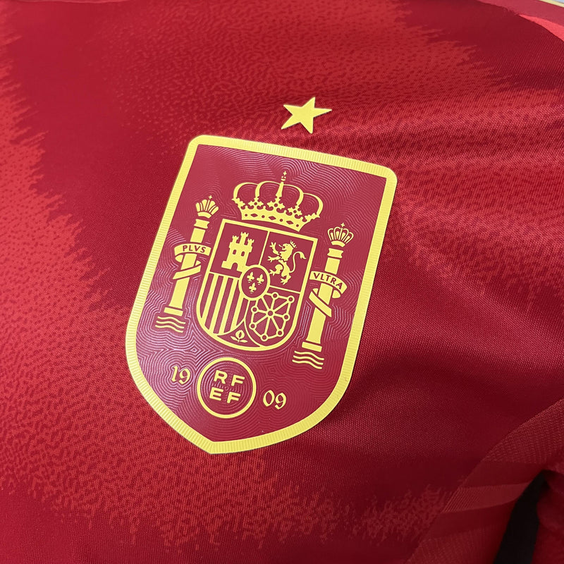 Camisa Espanha 2024/25 I Home - Jogador Manga Longa