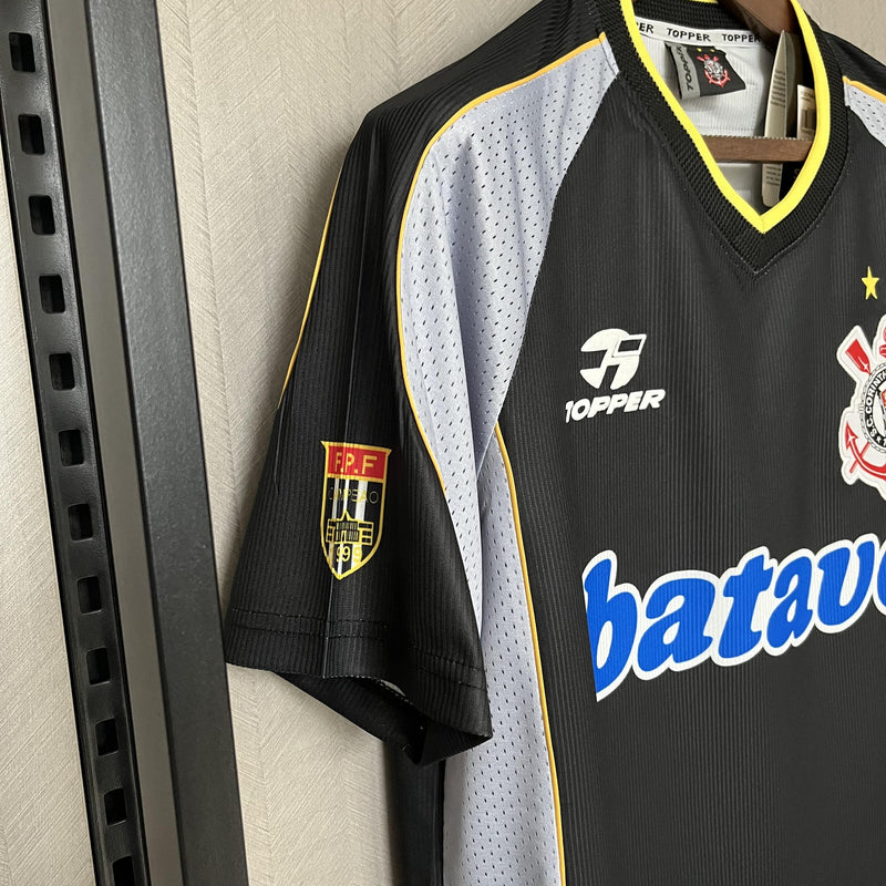 Camisa Retrô Corinthians 1999 III Third - Preta - Topper